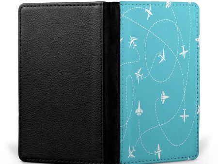 Travel The World By Plane Printed Passport & Travel Cases Cheap