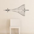 Supersonic Aircraft from above Designed Wall Sticker Hot on Sale