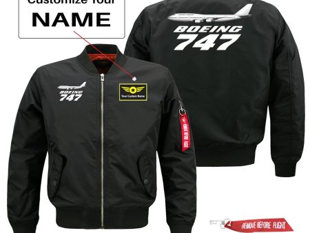 The Boeing 747 Designed Pilot Jackets (Customizable) Online Hot Sale