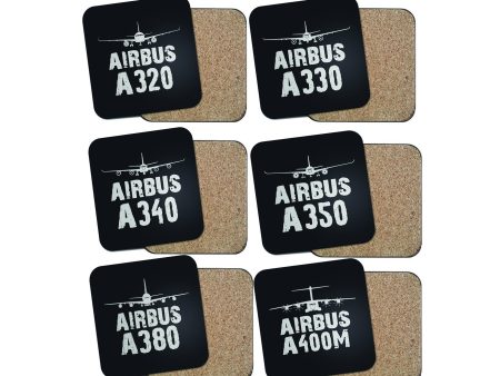 SPECIAL OFFER! Airbus Lovers (6 Pieces) Coasters Online Hot Sale