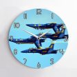 US Navy Blue Angels Printed Wall Clocks Online Hot Sale